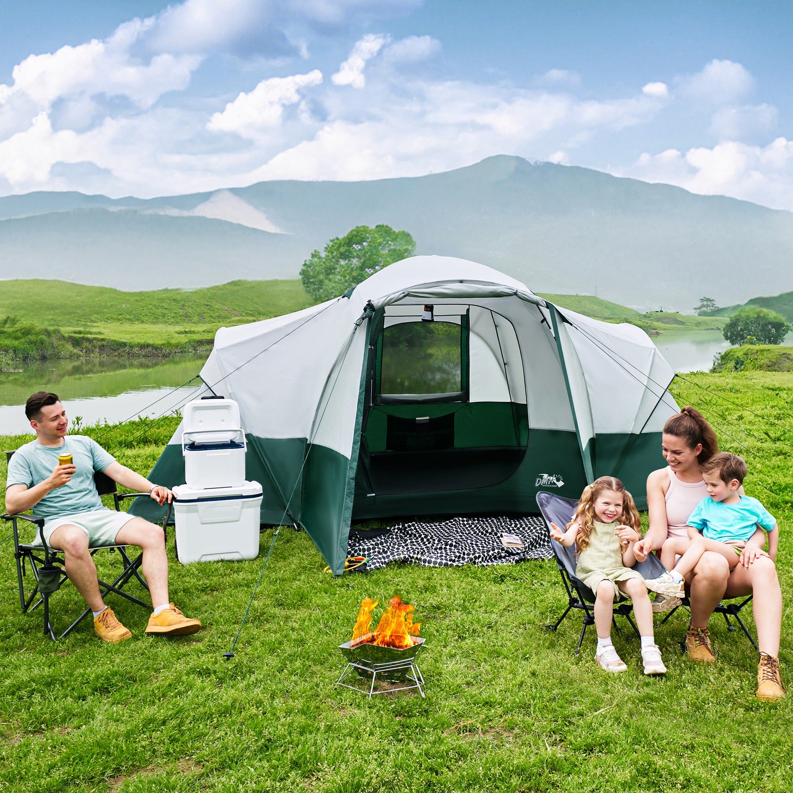 Camping Tent with Vestibule